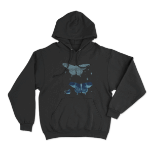 Butterfly Unisex Hoodie Black