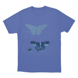 Butterfly Unisex T Shirt Blue