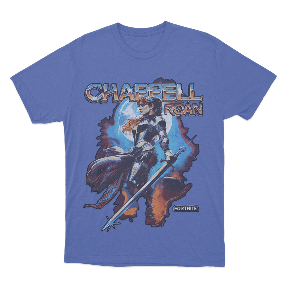 Chappell Roan x Fortnite Unisex T Shirt Blue Chappell Roan x Fortnite Unisex T Shirt Blue