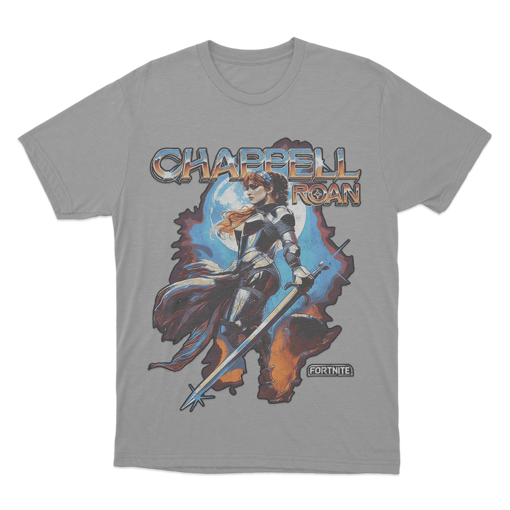 Chappell Roan x Fortnite Unisex T Shirt Grey Chappell Roan x Fortnite Unisex T Shirt Grey