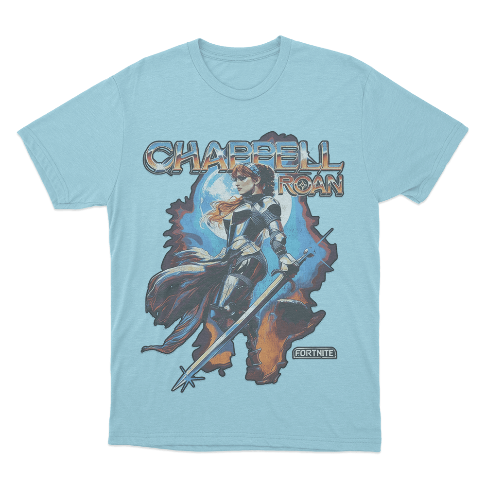 Chappell Roan x Fortnite Unisex T Shirt Sky Blue Chappell Roan x Fortnite Unisex T Shirt Sky Blue