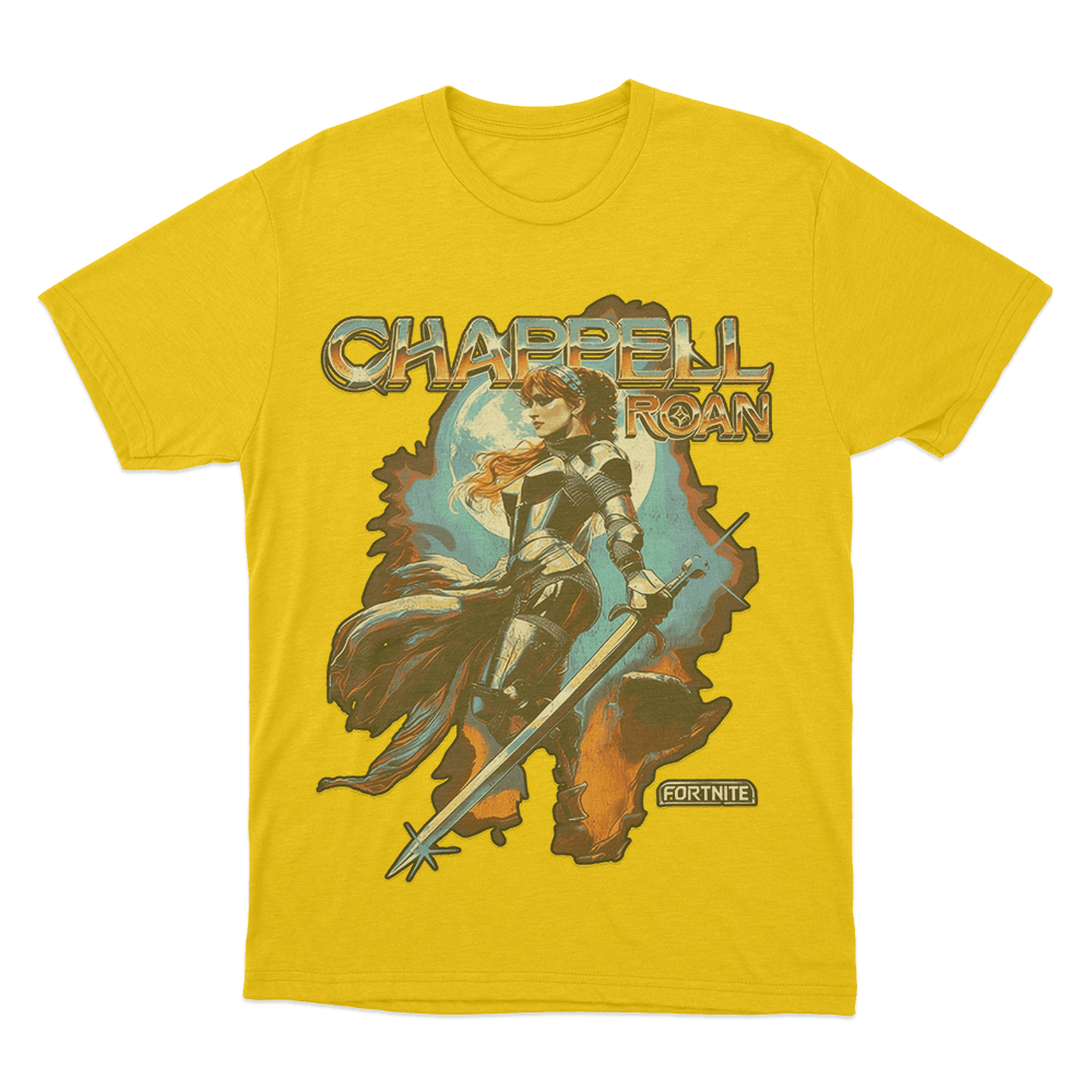 Chappell Roan x Fortnite Unisex T Shirt Yellow Chappell Roan x Fortnite Unisex T Shirt Yellow