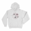 Star Face Unisex Hoodie White